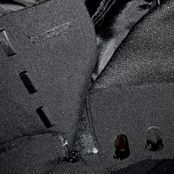 Nine West SZ 8 Tummy Control Black Suit Trouser Boot Cut Beltloop Pant - Picture 2 of 4